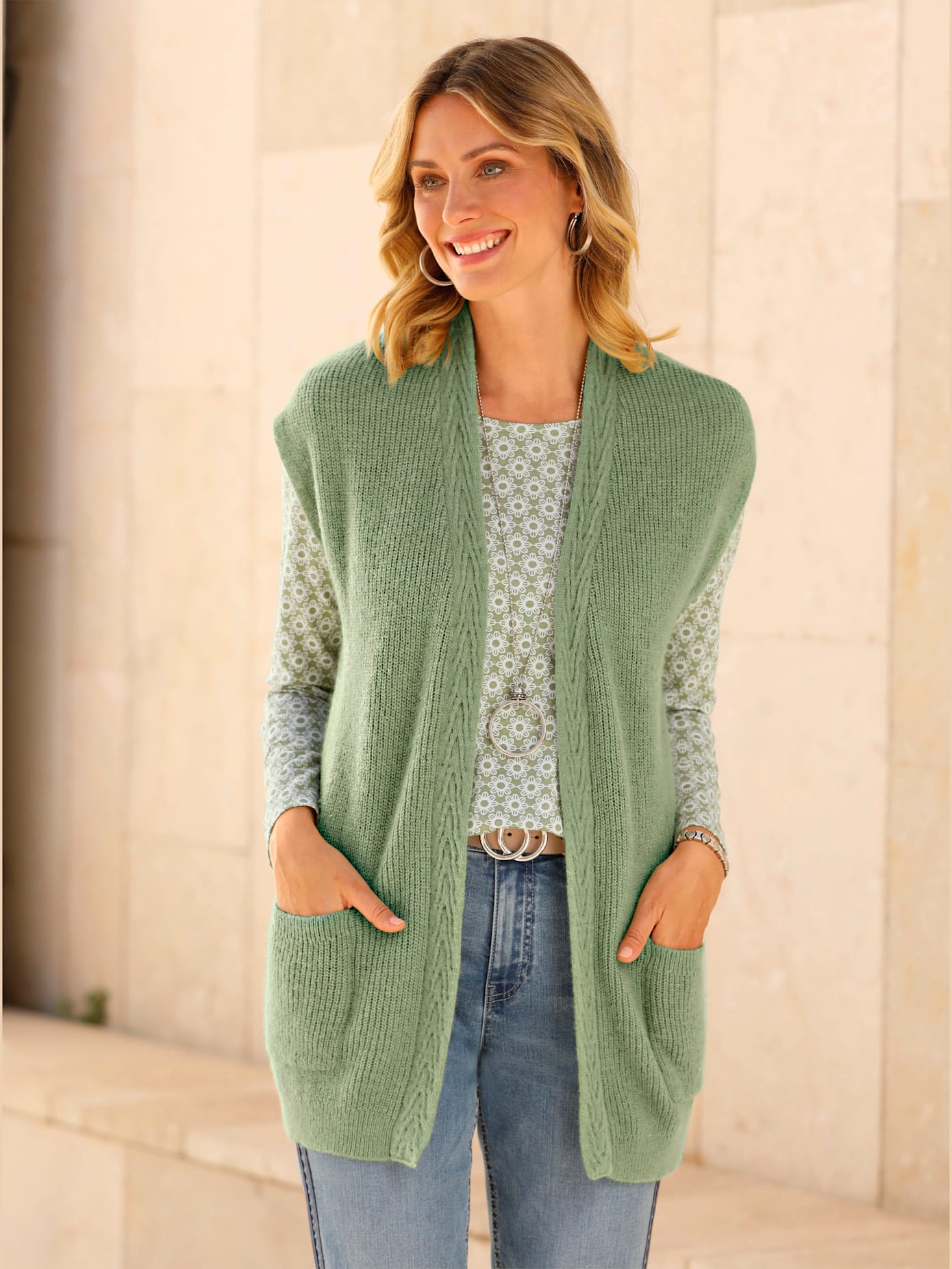 Gilet en tricot qualité ultra-douce