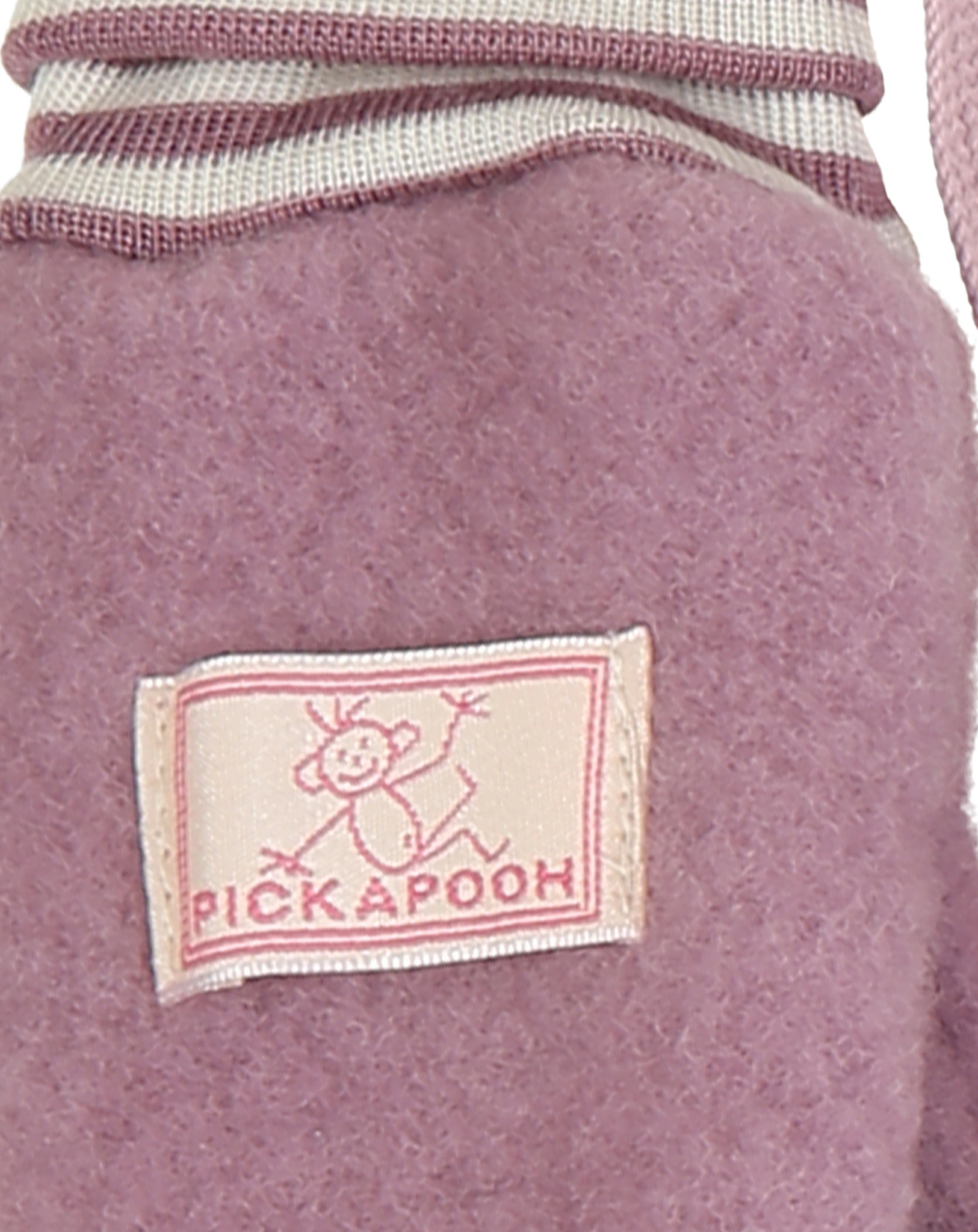 Fäustlinge RINGEL WOLLFLEECE in alt rose