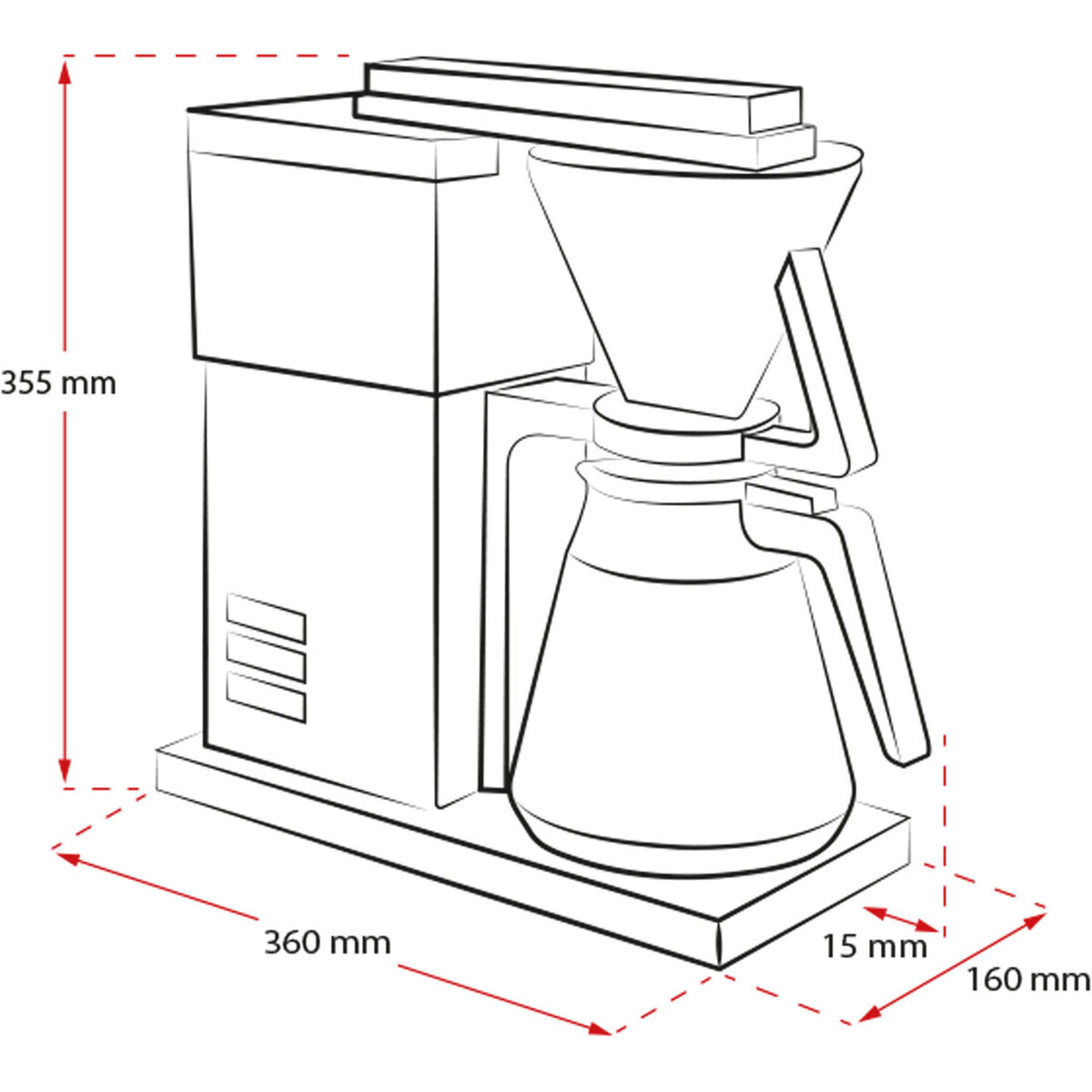 Melitta One Therm termosbrygger, rustfritt stål