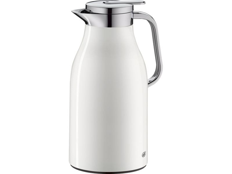 Alfi Thermoskanne Skyline 1500 ml, Weiss Matt Karaffe aus Edelstahl