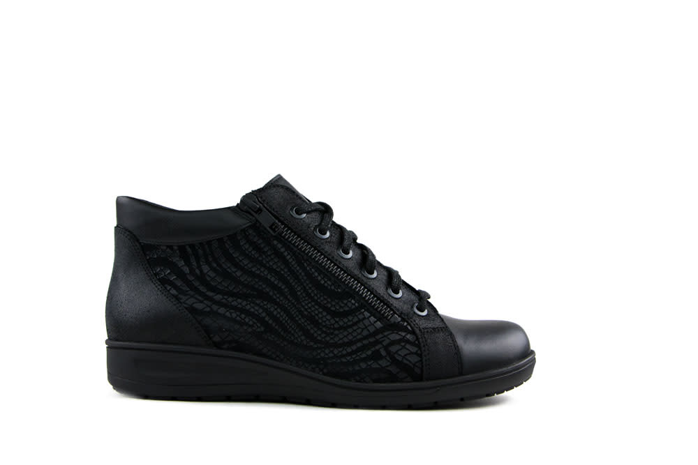 Solidus Hoge Veterschoenen Zwart Kate Shape