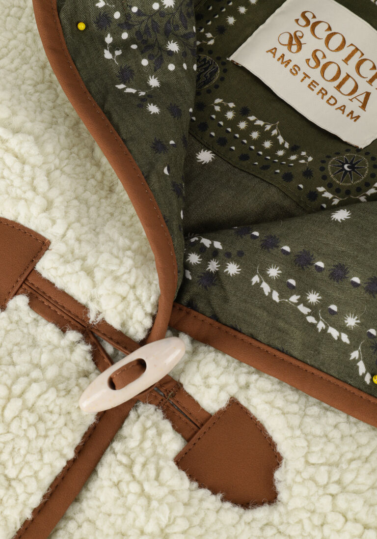 SCOTCH & SODA gebroken wit scotch & soda jack short teddy jacket