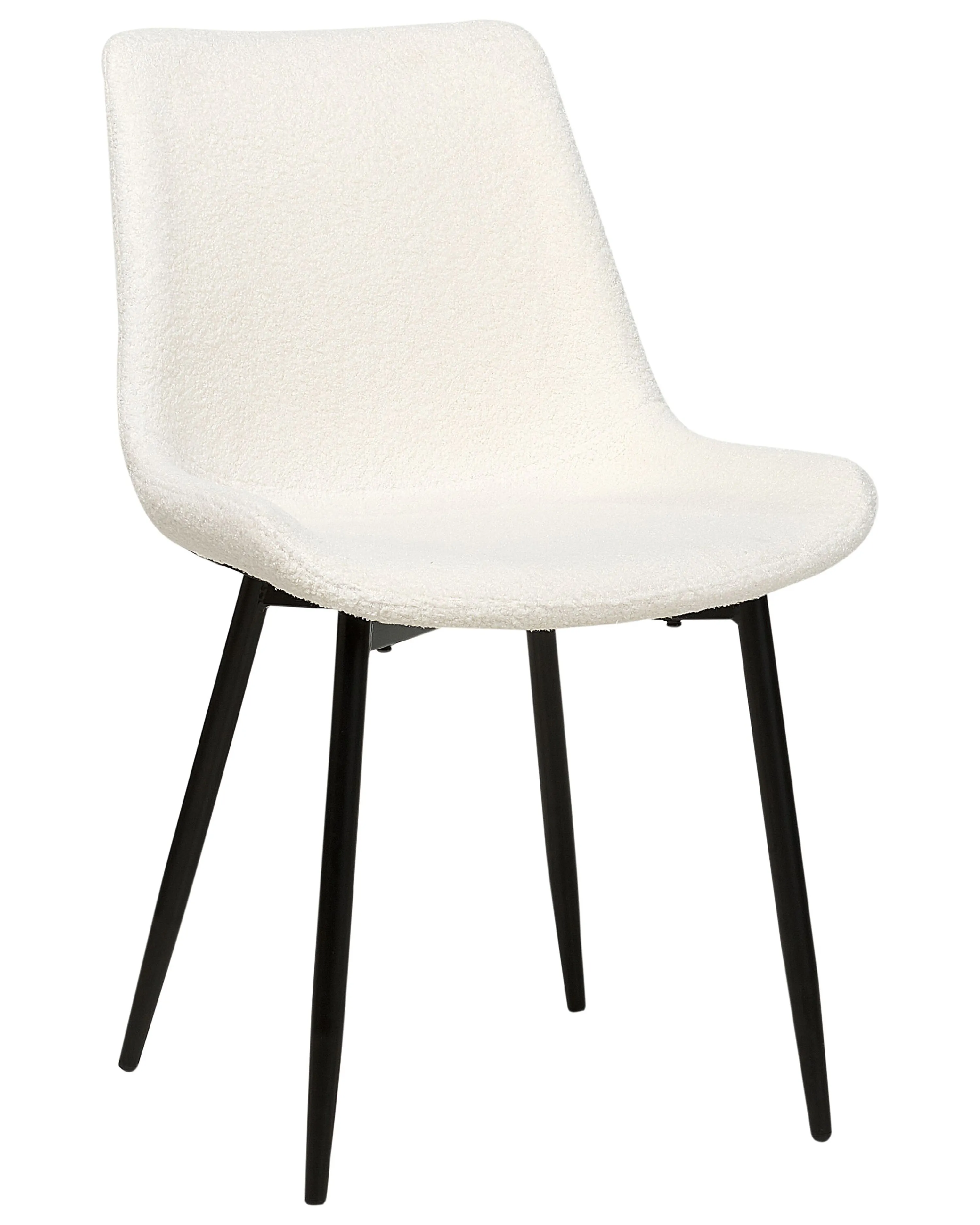 Set van 2 eetkamerstoelen AVILLA Bouclé Wit