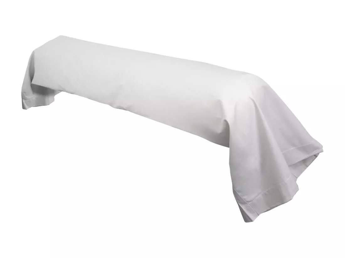 Taie de traversin uni 140x43 cm coton ALTO Calcium