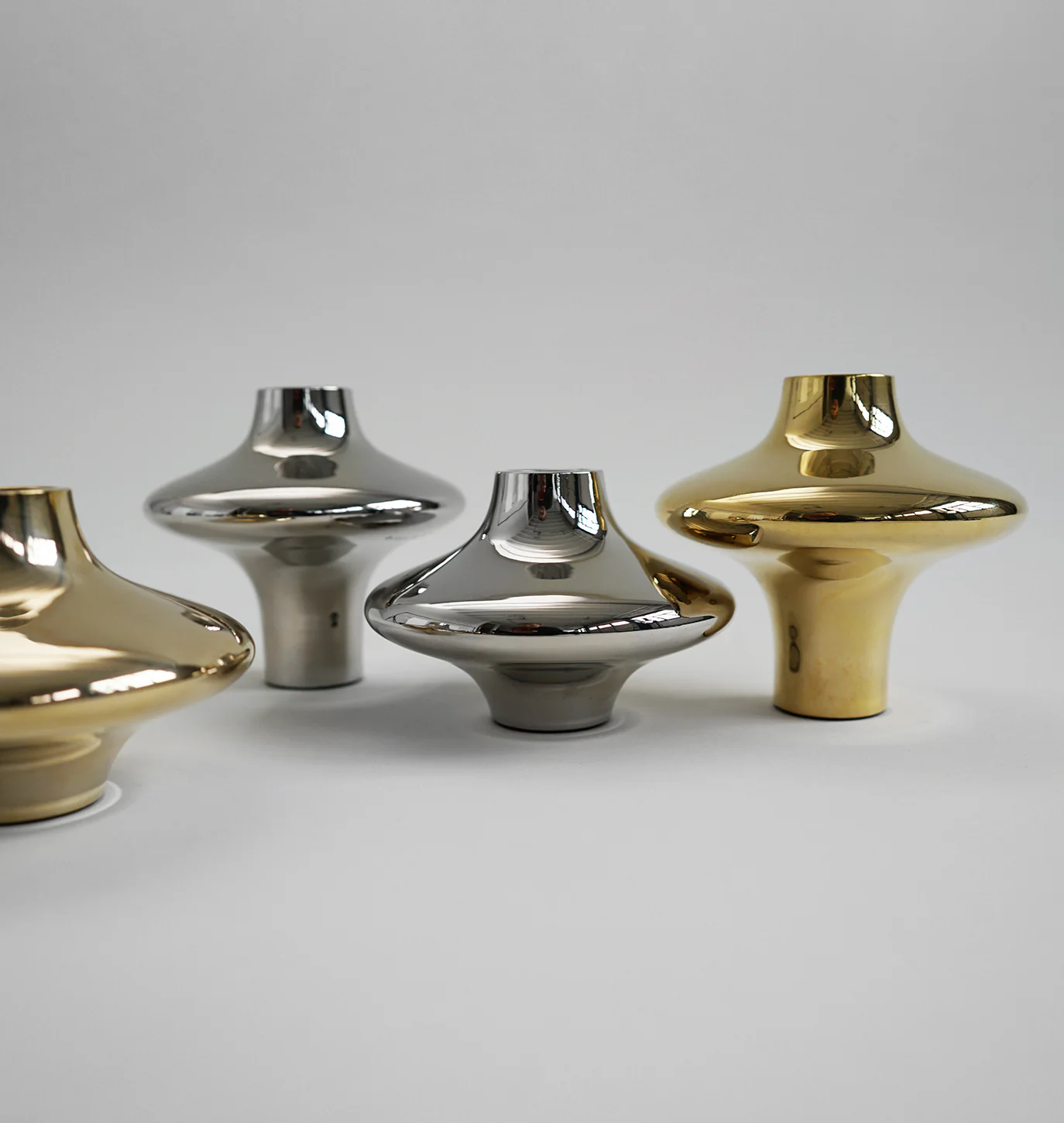 Hein Studio  Doublet no. 01 lysestage, lille - guldfarvet