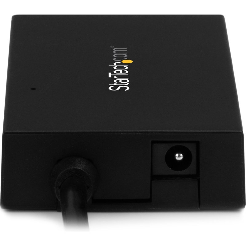 StarTech.com Concentrateur USB-C 4 Ports USB-A (USB 3.0 SuperSpeed 5Gbps) - Concentrateur de Charge Portable USB-C vers USB-A BC 1.2 avec Adaptateur Secteur