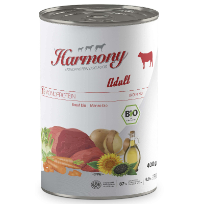 Harmony Dog Monoprotein Bio Adult Rind Hundefutter