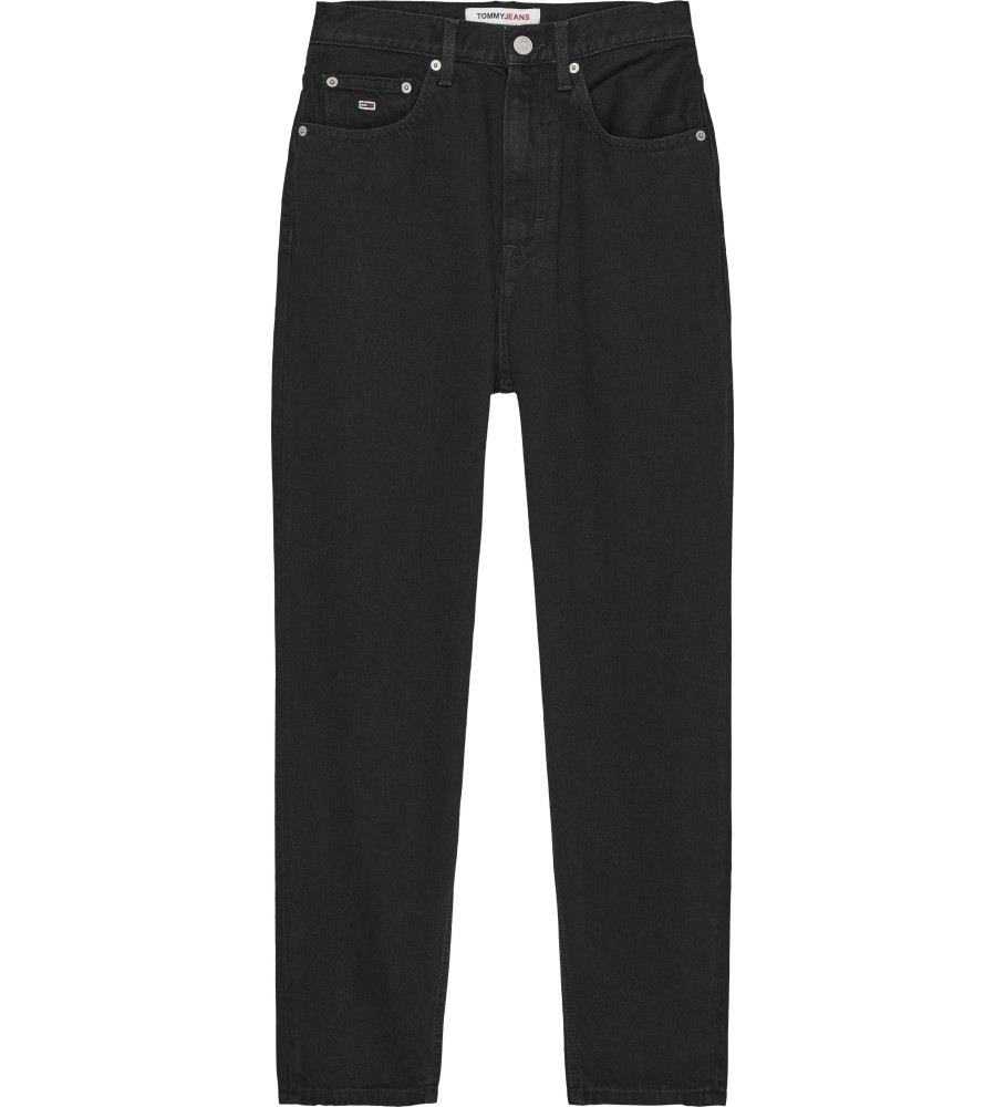 Calça jeans Tommy Jeans Mom Ultra High Rise preta