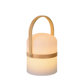 Lucide USB oplaadbare tafellamp Joe 3W wit