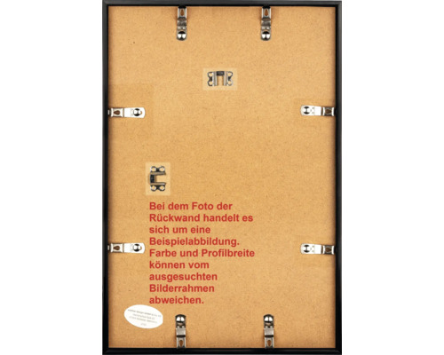 Fotolijst, kunststof, trendy stijl, zwart, 40x60 cm