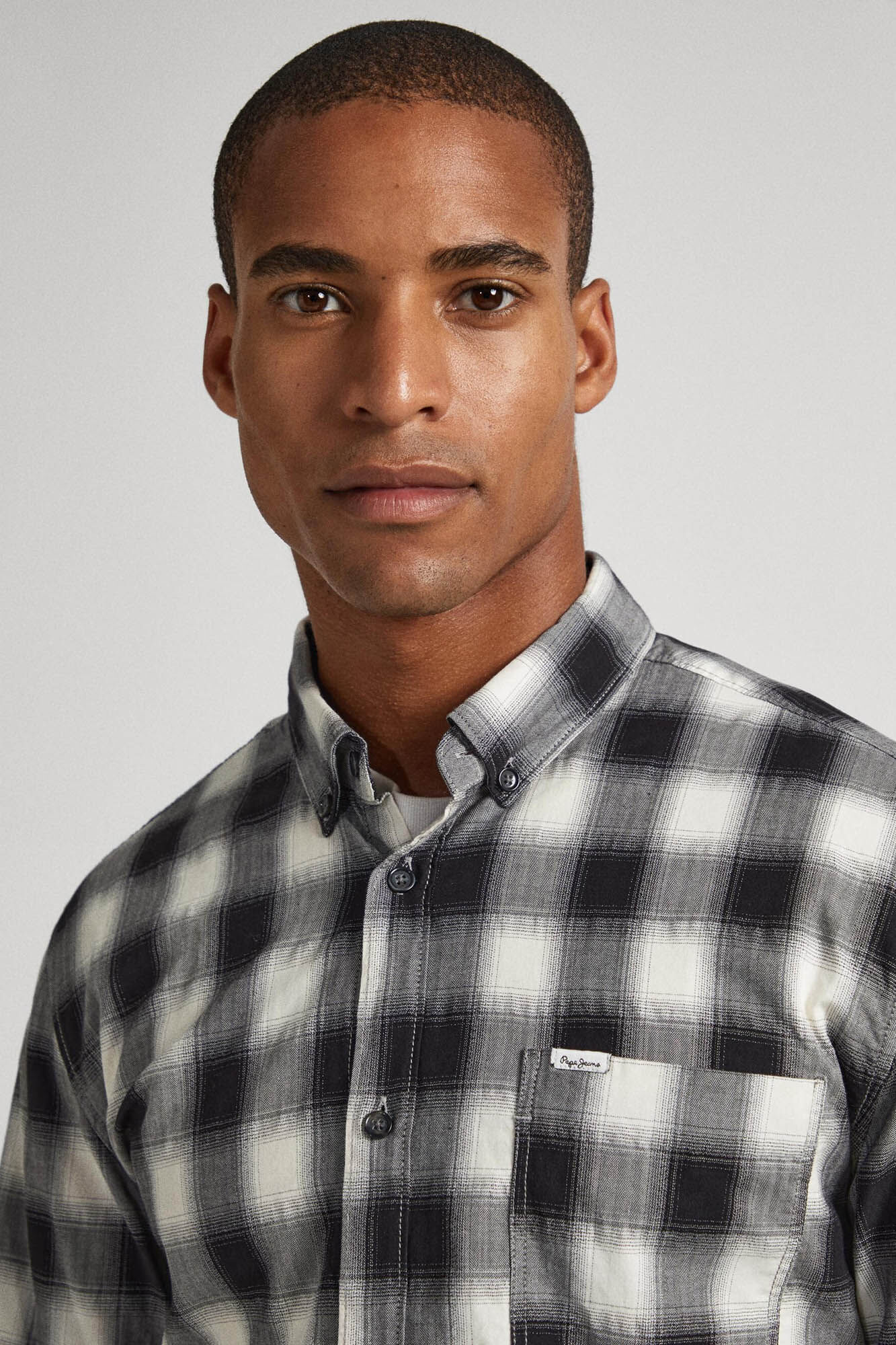Camisa xadrez de algodão