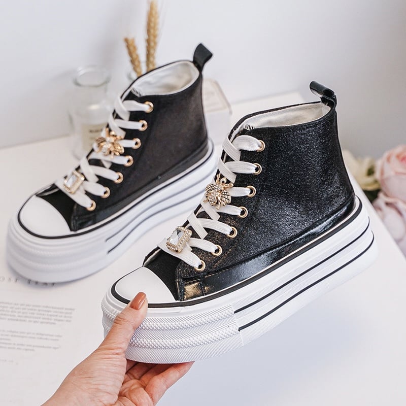 I want it all sneakers - zwart