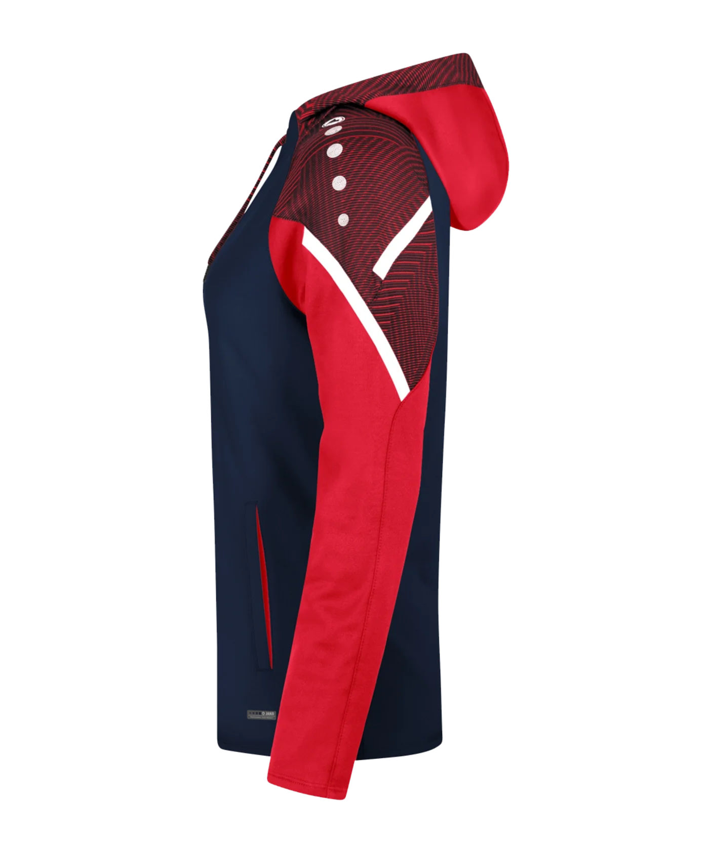JAKO Performance Hoody Damen Blau Rot F909