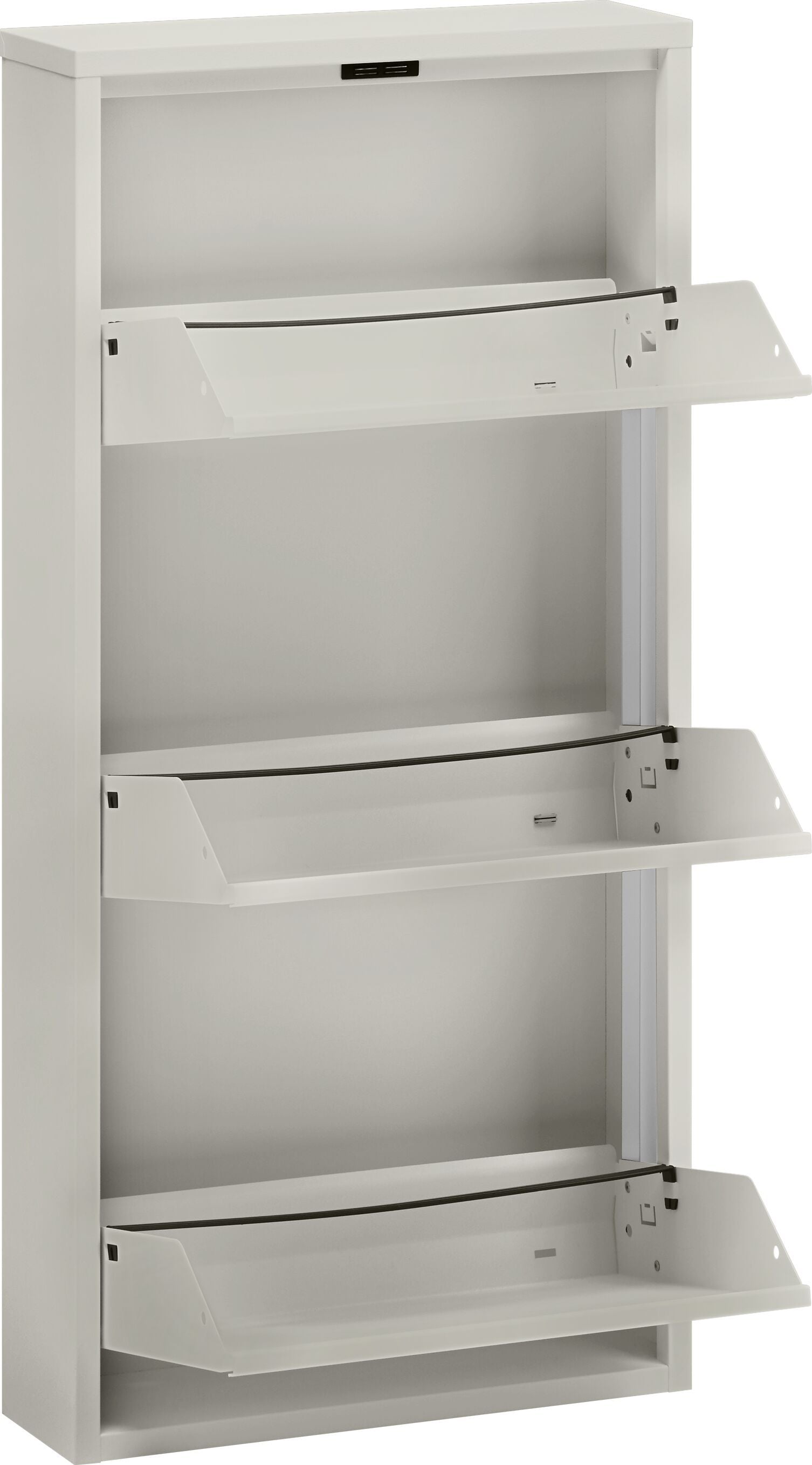 TOBEY Schuhkippe - Hellgrau / B: 50.0 cm x T: 15.0 cm x H: 103.5 cm