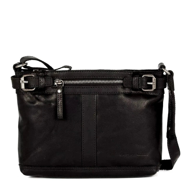 Spikes & Sparrow Bronco Arkansas Crossbodybag Black