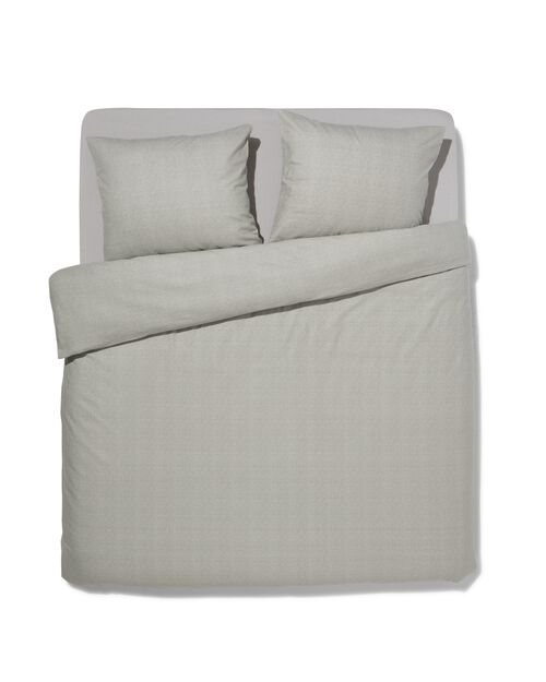 housse de couette flanelle 240x200/220 gris chiné