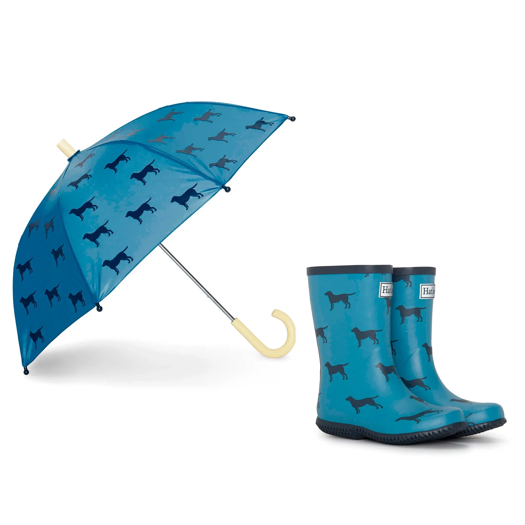 Hatley Botte de Pluie + Parapluie - Chiens