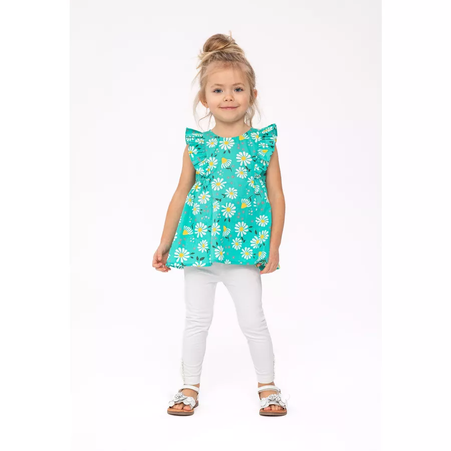 MINOTI Top und Leggings im Set GrünWeiß