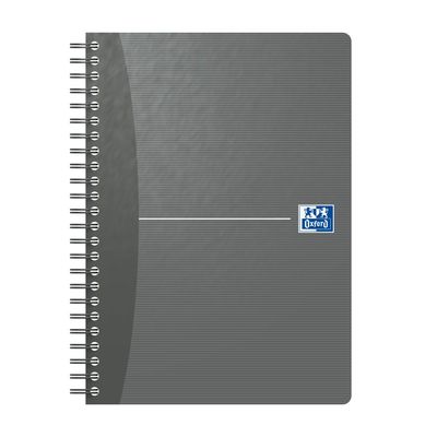Oxford Office Essentials - Cahier à spirale A5 - 100 pages - petits carreaux (5x5 mm) - disponible dans différentes couleurs