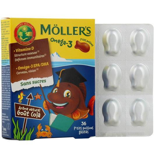 Mollers Ptits Poissons Omega 3 et vitamine D - A partir de 4 ans