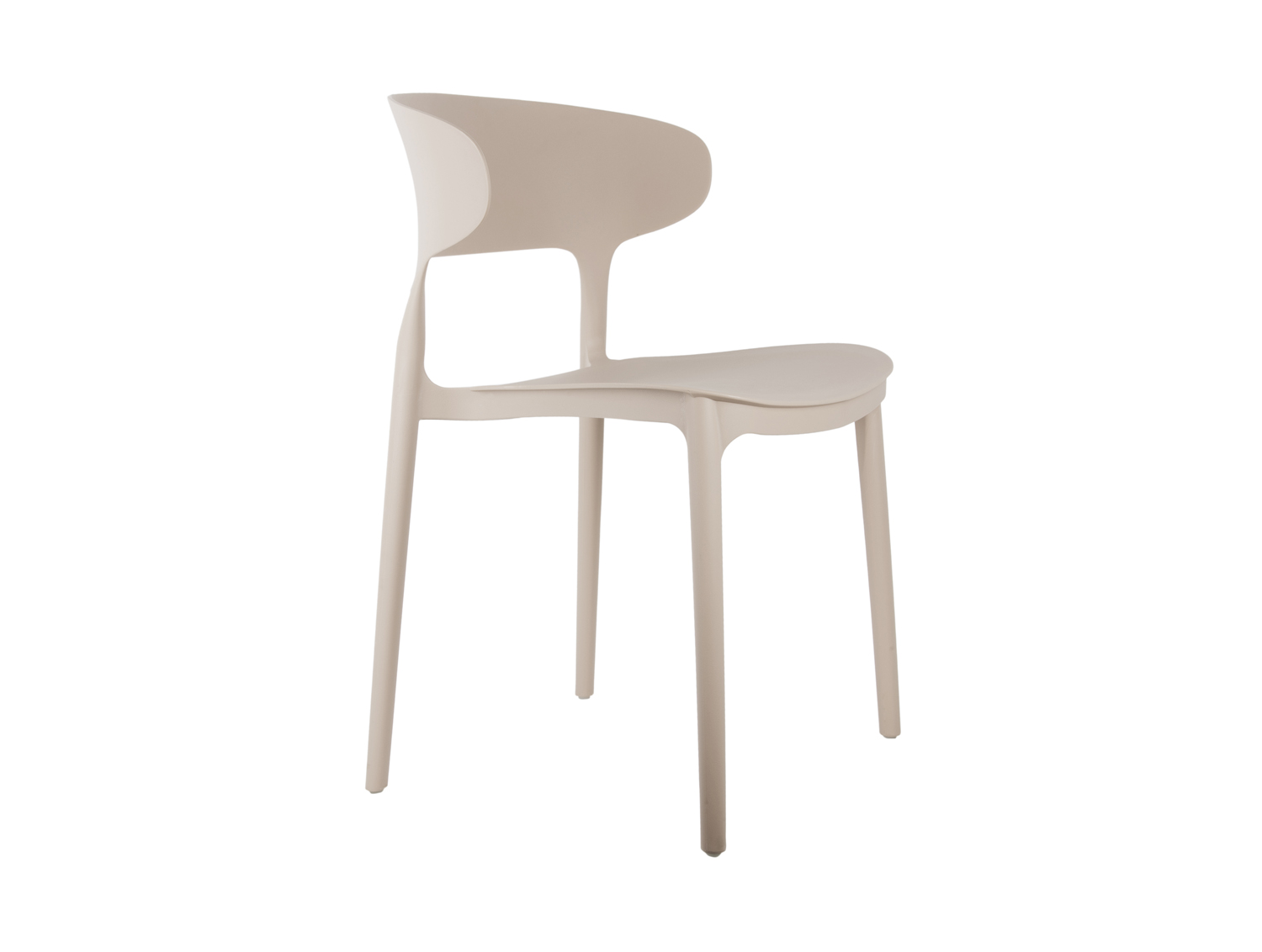 Dining chair Fain PP warm grey