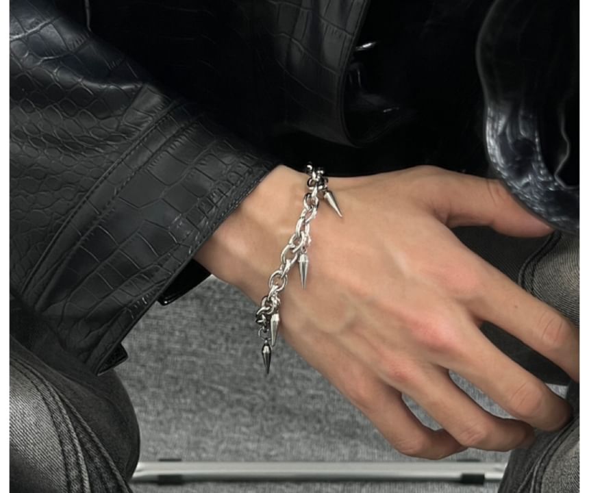 PANGU - Armband met studs en franjes