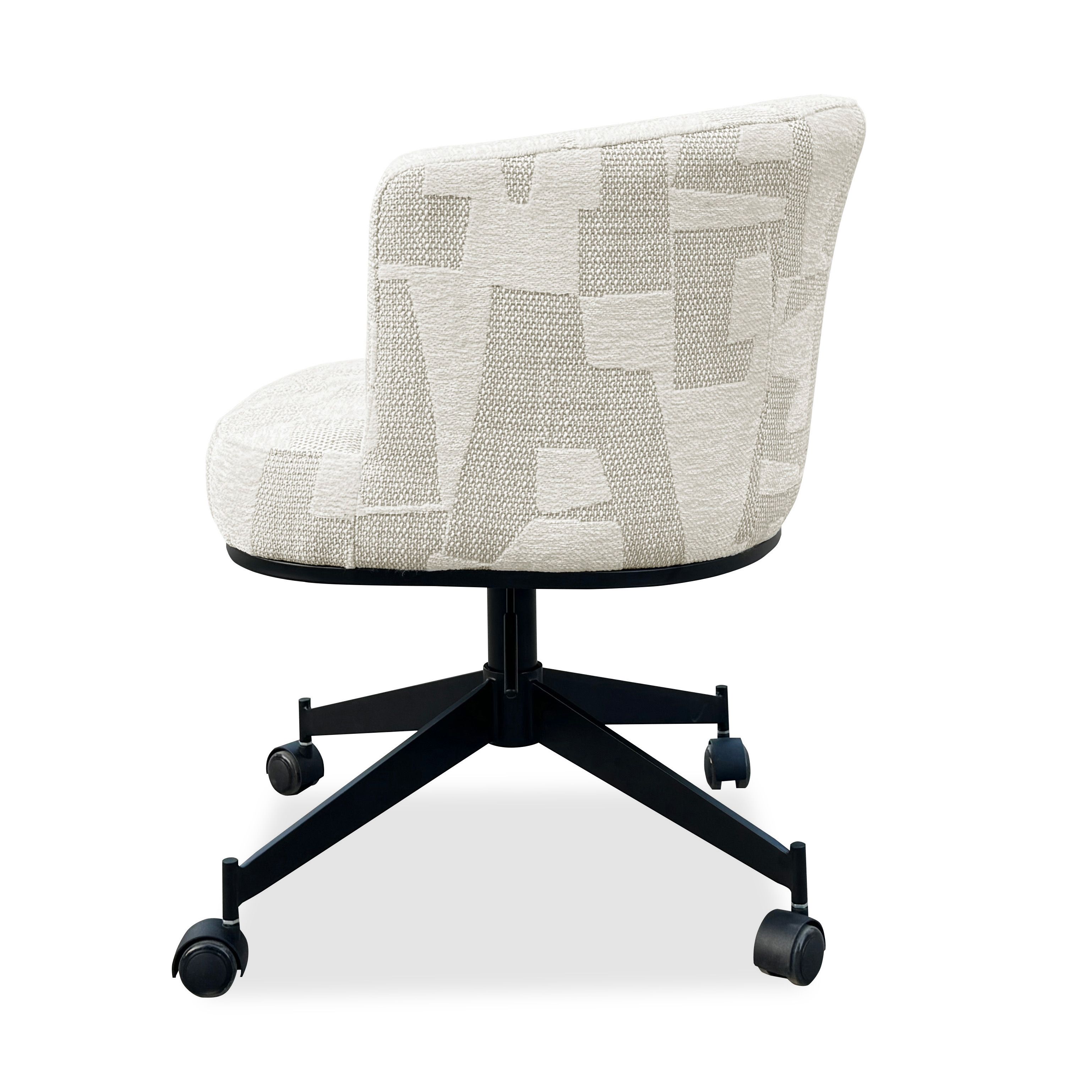 Draaifauteuil S4758 Beige Graffic Rochenne B65 x D62 x H80 cm