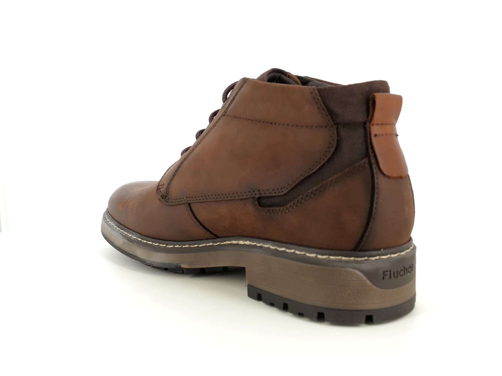 Fluchos-F1593 Cuir gras Marron Foncé