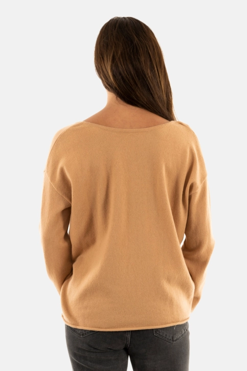 Pull leger grace & mila nao_22712 camel