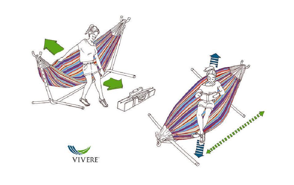 Hängematte »Vivere Kombo Oasis mit Gestell«