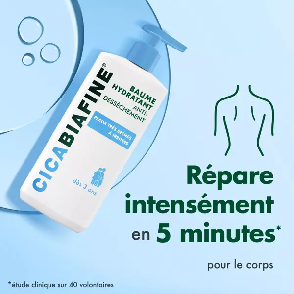 Bálsamo Corporal Hidratante Diário Cicabiafine, Pacote com 2 x 400ml