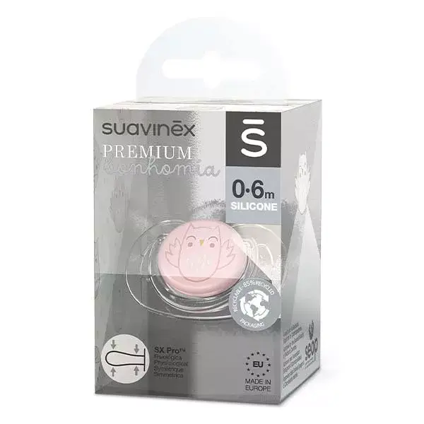 Suavinex Bonhomia Sucette Symétrique SXPro 0-6m Rose