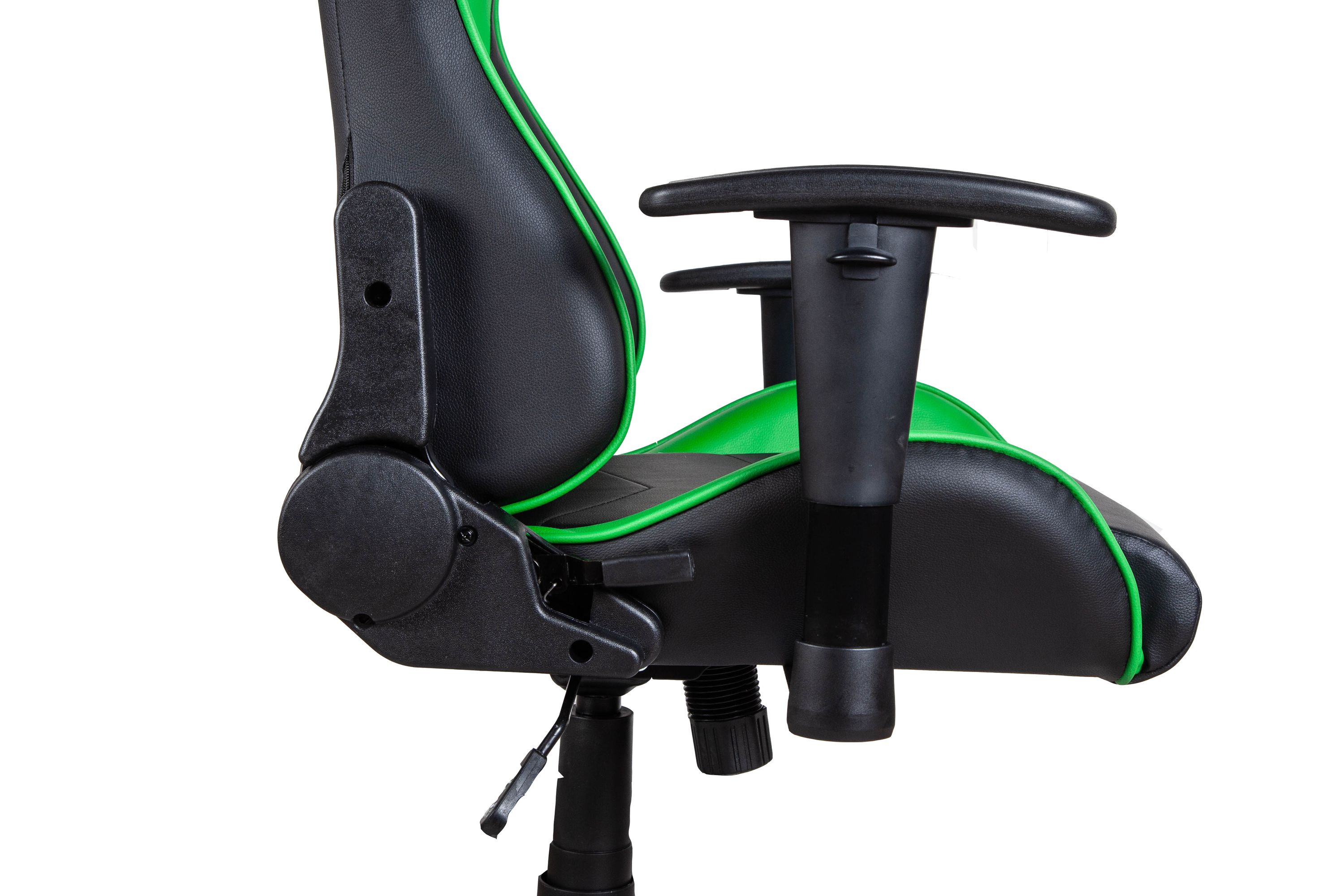Gamingstuhl Bürostuhl Leder LIMITLESS schwarz/grün