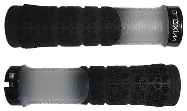 Paire de Grips Ergonomiques Prologo X-Shred Gris Crystal Smoke Noir