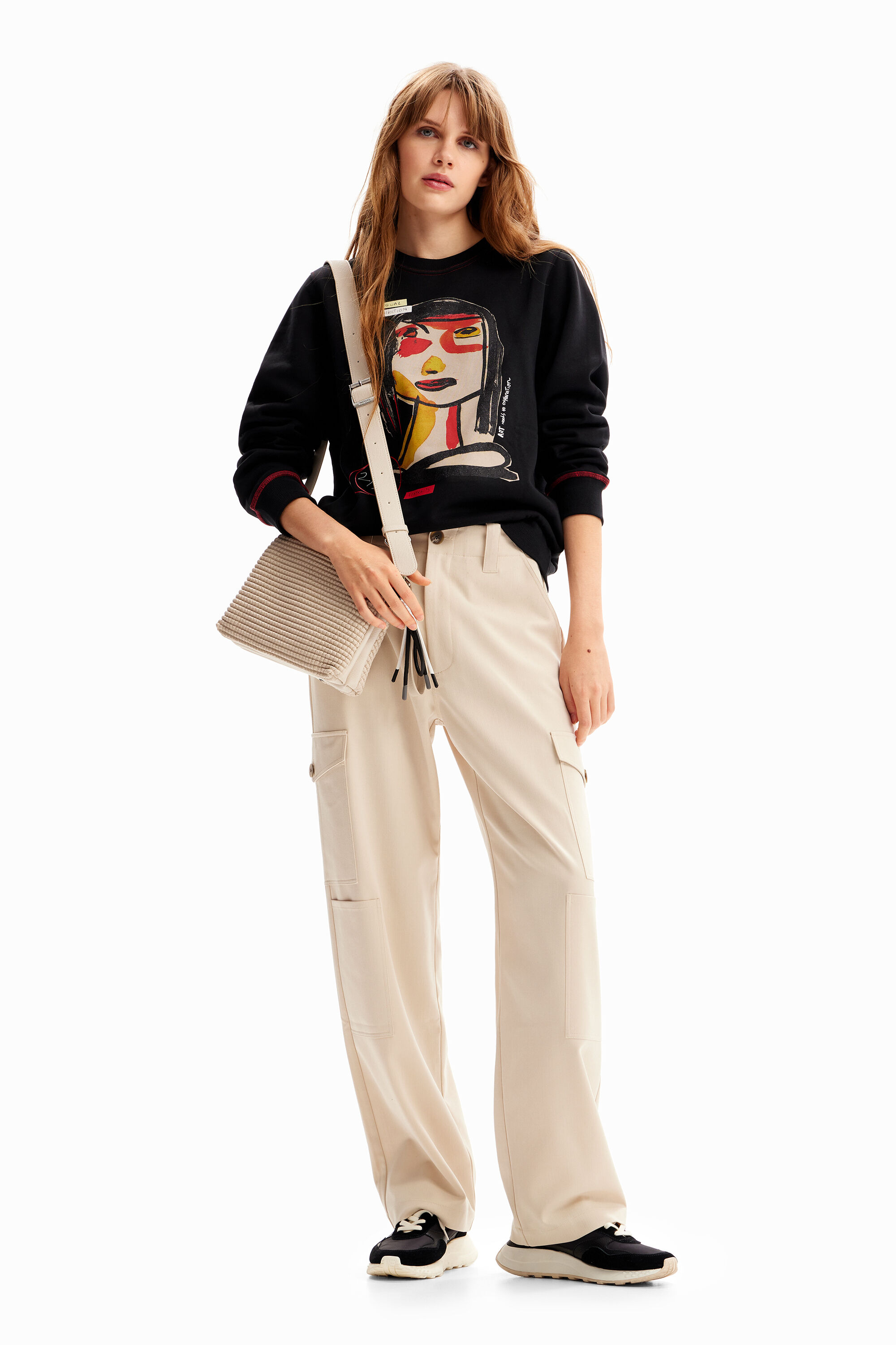 Sweat-shirt visage arty