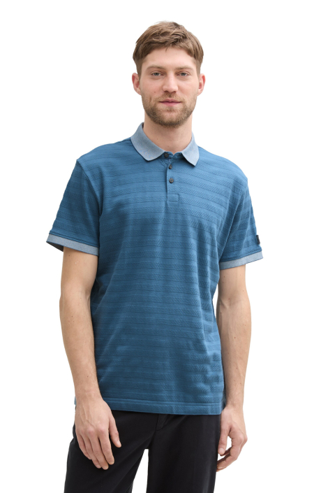Tom Tailor blauwe heren polo