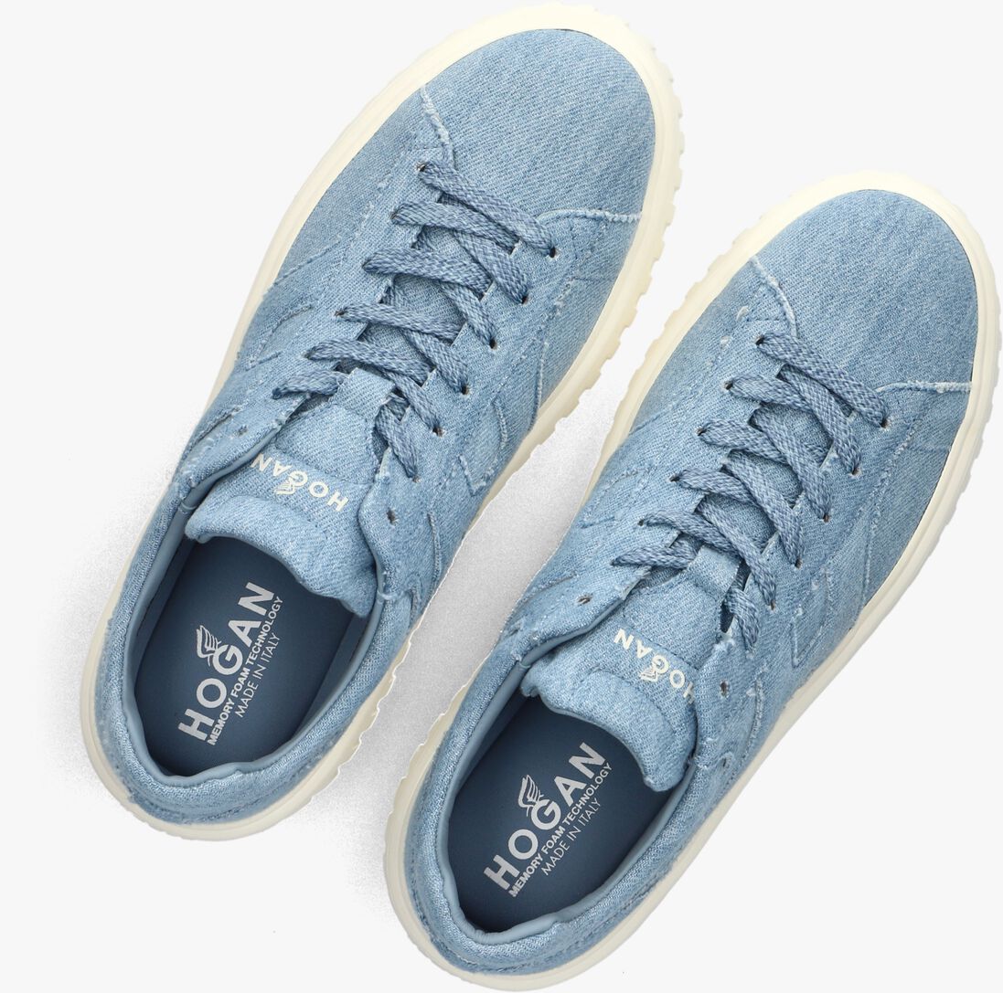 blauwe hogan lage sneakers h-stripes