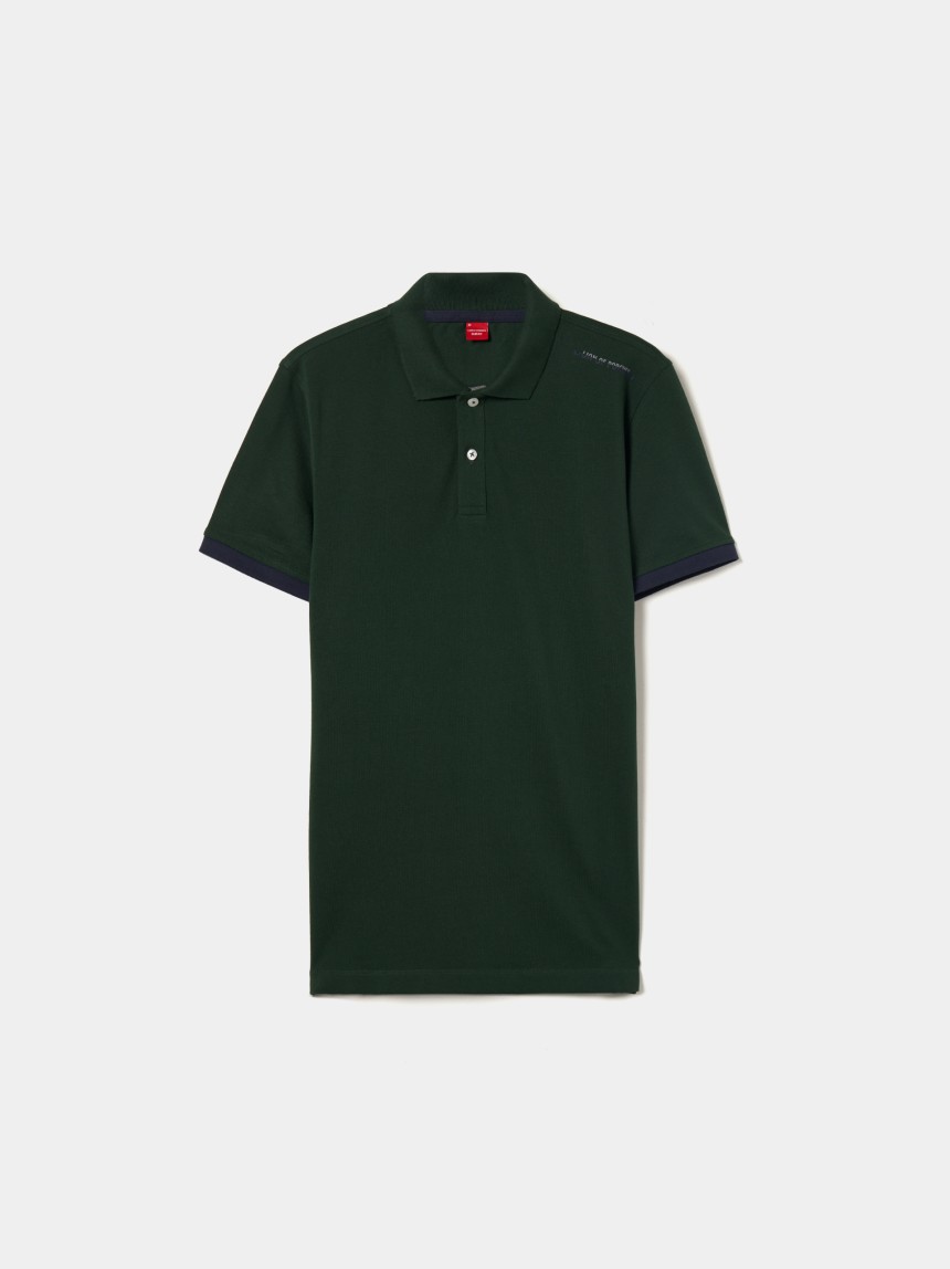 Polo piqué em algodão