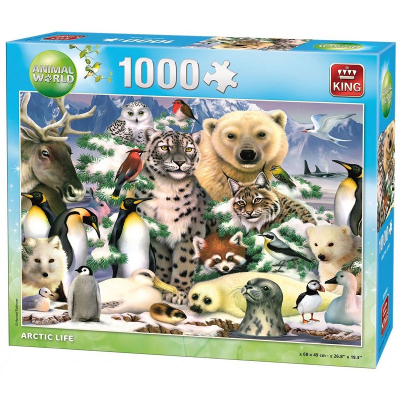 Puzzle 1000 pièces - Animal world vie arctique