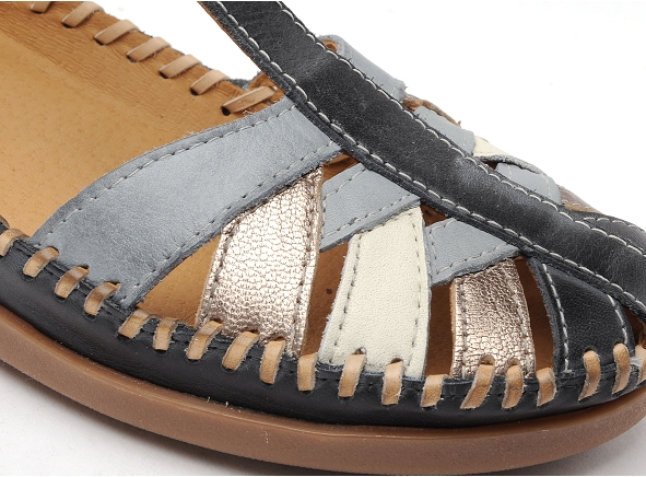 Pikolinos nu pieds plats femme 0705 bleu
