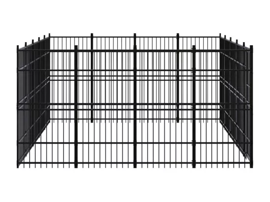 Chenil cage enclos pac noire 480 x 384 x 200 cm 02_0041805