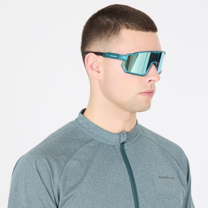 Endurance Unisex Solbriller Mathieu Full Frame Sports Glass Blå