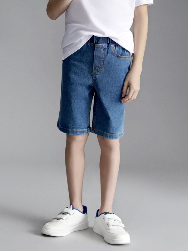 Bermuda jogger jeans - Indigo