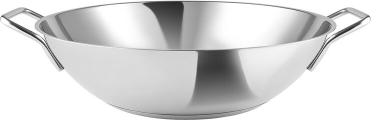 Eva Trio Stainless Steel Wok 5,0 l Ø32 cm Polished steel