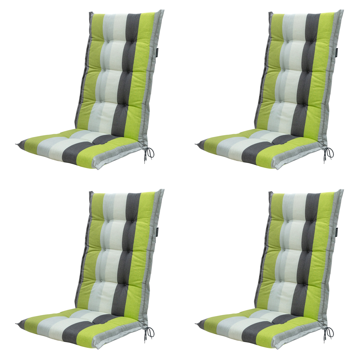 Madison Victoria green Tuinstoelkussen - Set van 4