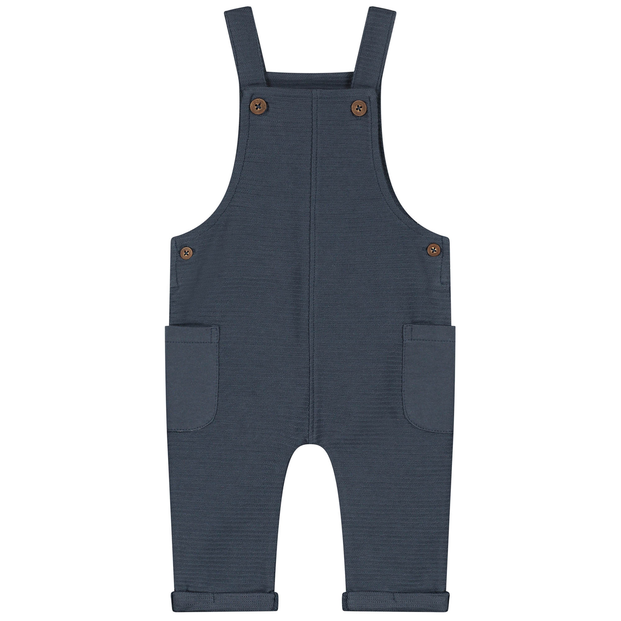 Prénatal baby tuinpak mouwloos effen denim