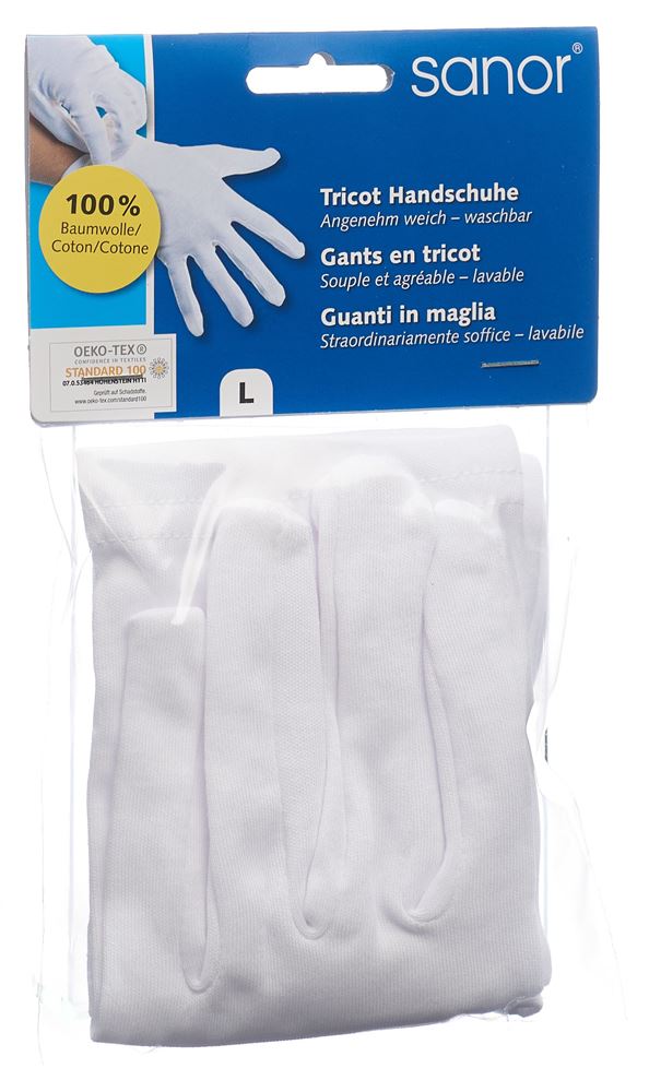 SANOR Tricot Handschuhe<br>1 Paar, L
