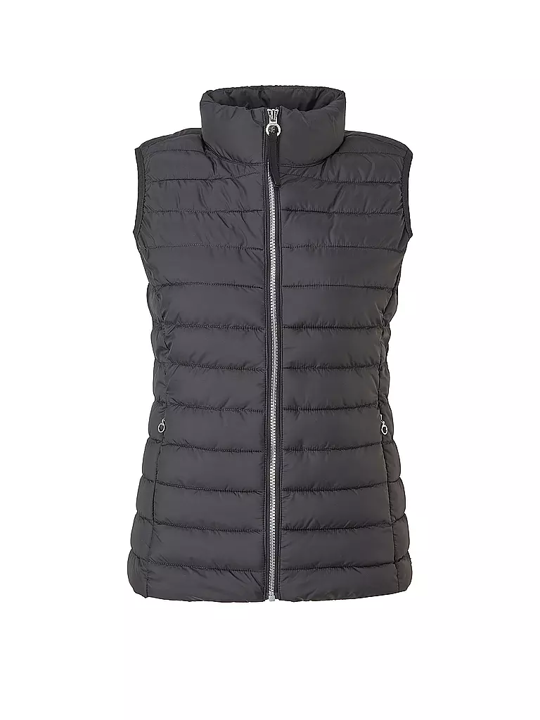 S.OLIVER Steppgilet schwarz