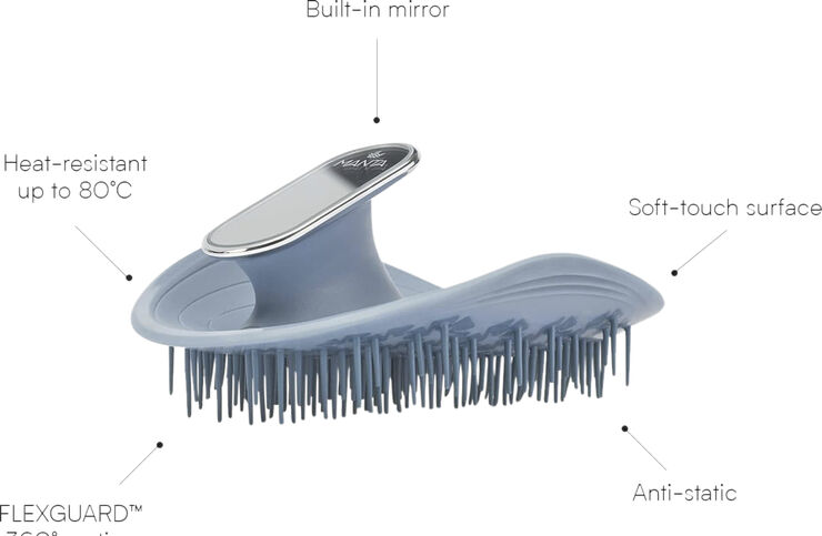 Manta Manta Mirror Brush in Blue