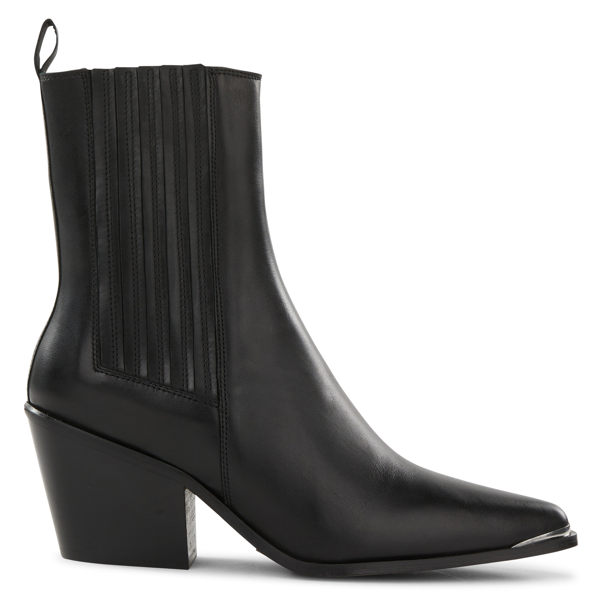 BROOKLYN - Bottines santiags en cuir | Noir
